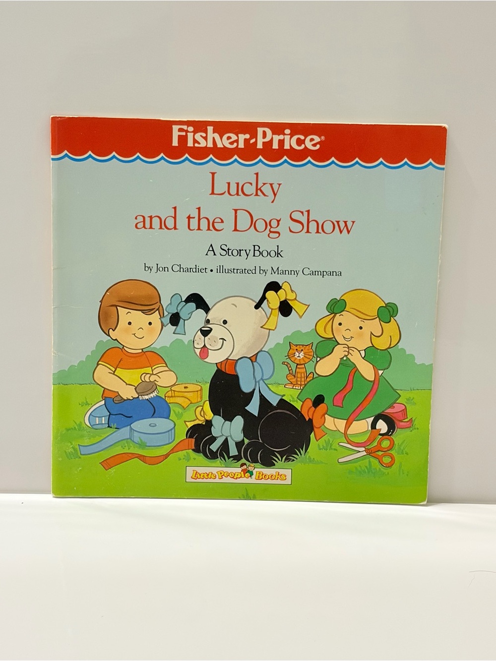 Vintage Fisher-Price Little People Books “Lucky and the Dog Show” Kids StoryBook